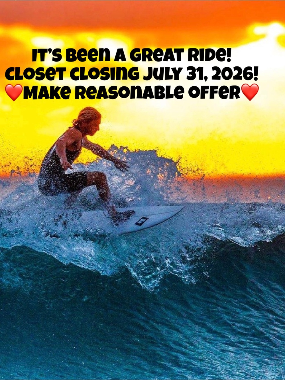 CLOSET WILL CLOSE JULY 31, 2026! But 3 items, get 10% off and $4.99 shipping ❣️
